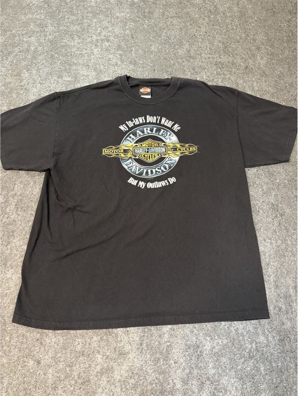 Harley Davidson Landers Little Rock Arkansas T Shirt 2XL 2009 Outlaws USA Made